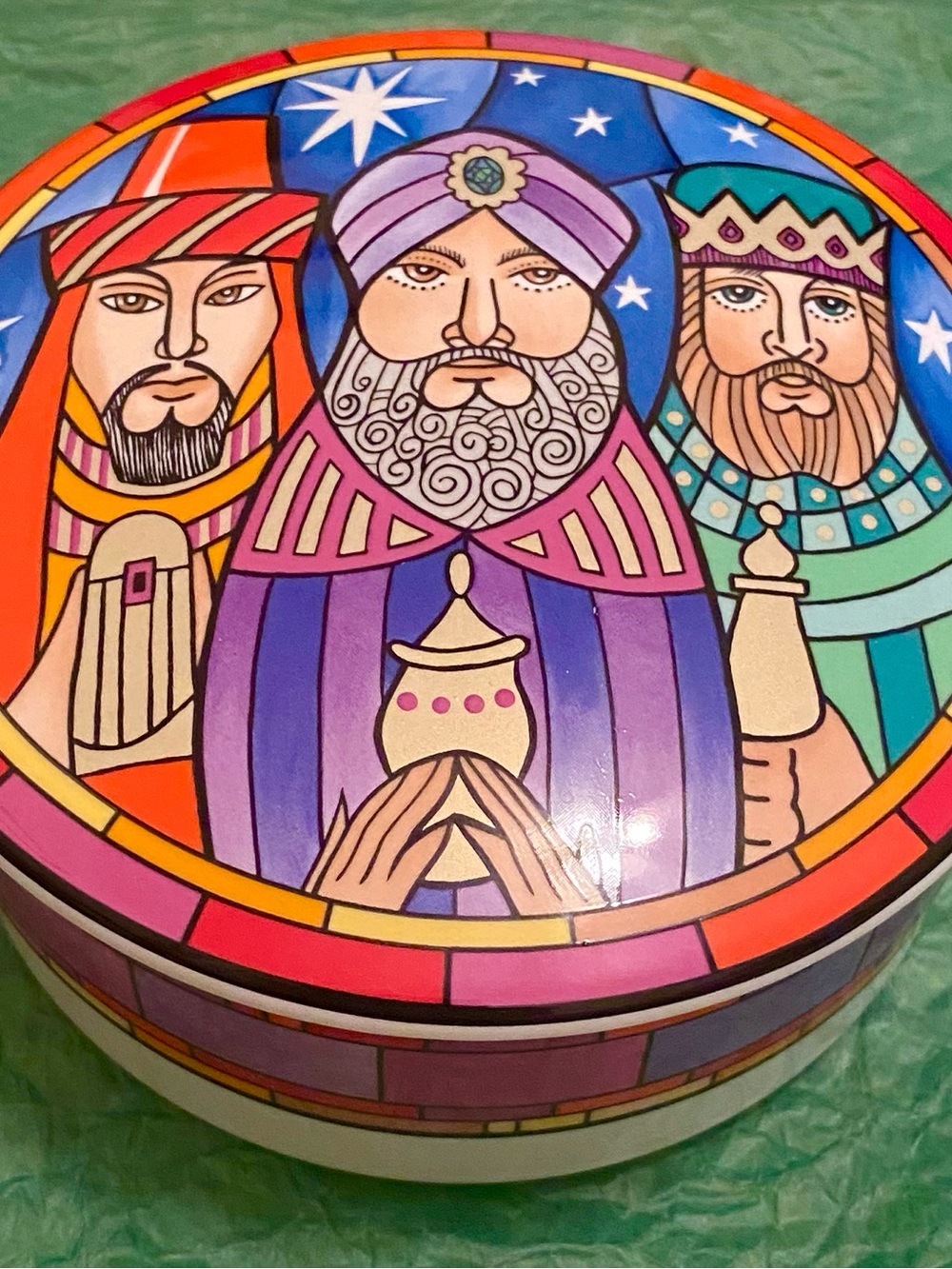 Mikasa Fine Porcelain Three Wisemen Candy Bowl 5" Christmas Holiday Decor
